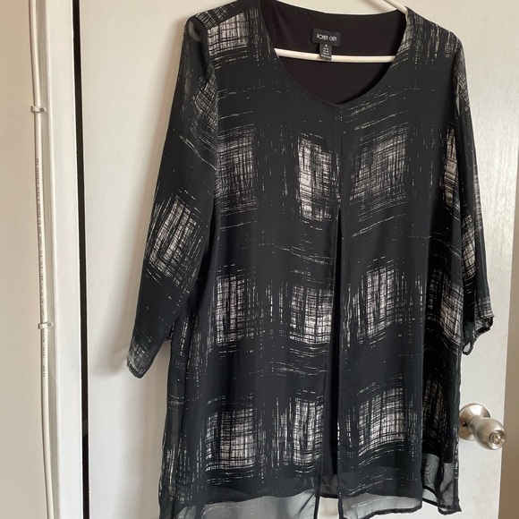 Ronen Chen Lightweight Tunic Blouse - Size 12 - Picture 2 of 12